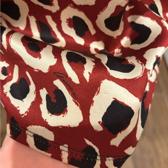 Gucci silk red black leopard t shirt size M - Picture 6 of 8